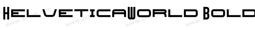 HelveticaWorld Bold字体转换